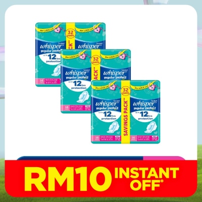 WHISPER Regular Flow Wings 23cm 32s X3