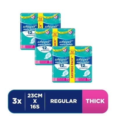 WHISPER Regular Flow Wings 23cm 32s X3