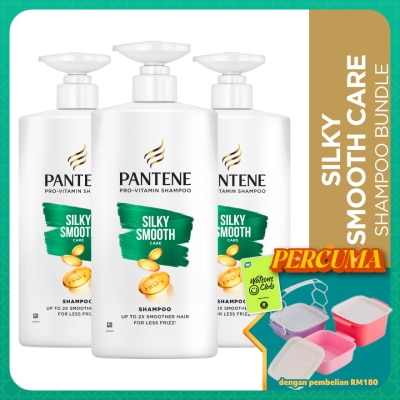 PANTENE - Long & Strong Shampoo 680ml X3