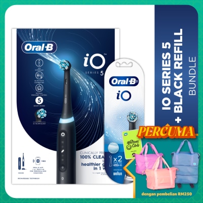 ORAL-B - IO5 Black Handle 1S + Refill 2S