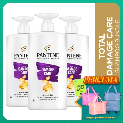 PANTENE Total Damage Care Shampoo 680ml x3
