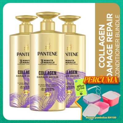 PANTENE - 3MM Collagen Repair Conditioner 480ml X3