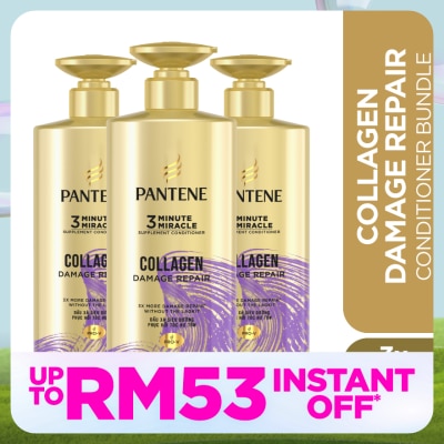 PANTENE 3MM Collagen Repair Conditioner 480ml X3