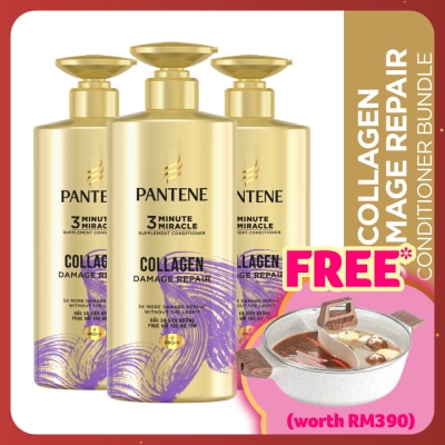 PANTENE 3MM Collagen Repair Conditioner 480ml X3