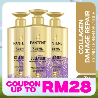 PANTENE 3MM Collagen Repair Conditioner 480ml X3