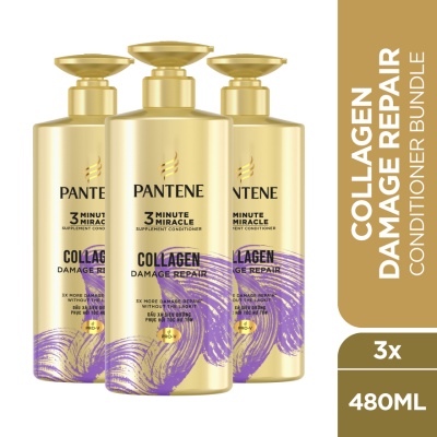PANTENE - 3MM Collagen Repair Conditioner 480ml X3