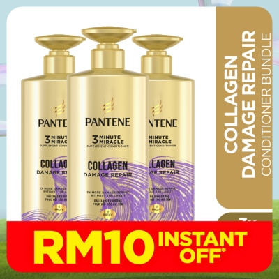 PANTENE 3MM Collagen Repair Conditioner 480ml X3