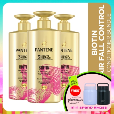 PANTENE - 3MM Biotin Strength Conditioner 480ml X3