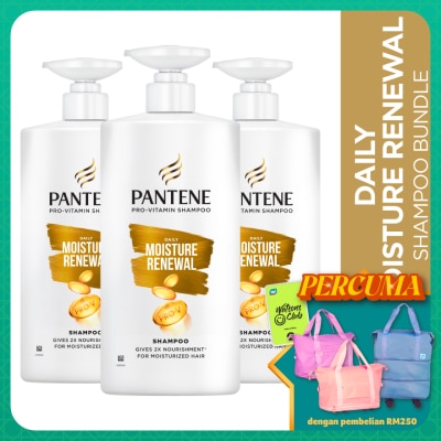 PANTENE Daily Moisture Renewal Shampoo 680ml X3
