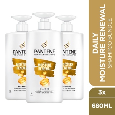 PANTENE - Daily Moisture Renewal Shampoo 680ml X3