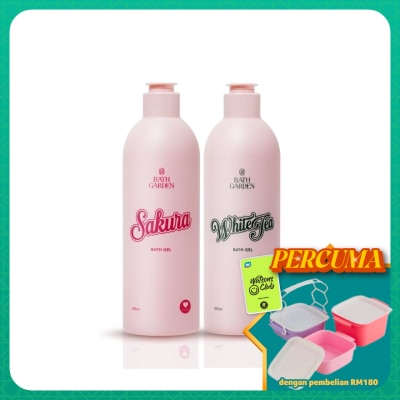 BATH GARDEN - Sakura & White Tea Duo Bundle Pack