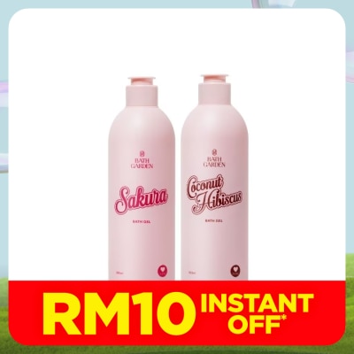 BATH GARDEN Sakura & Coconut Duo Bundle Pack