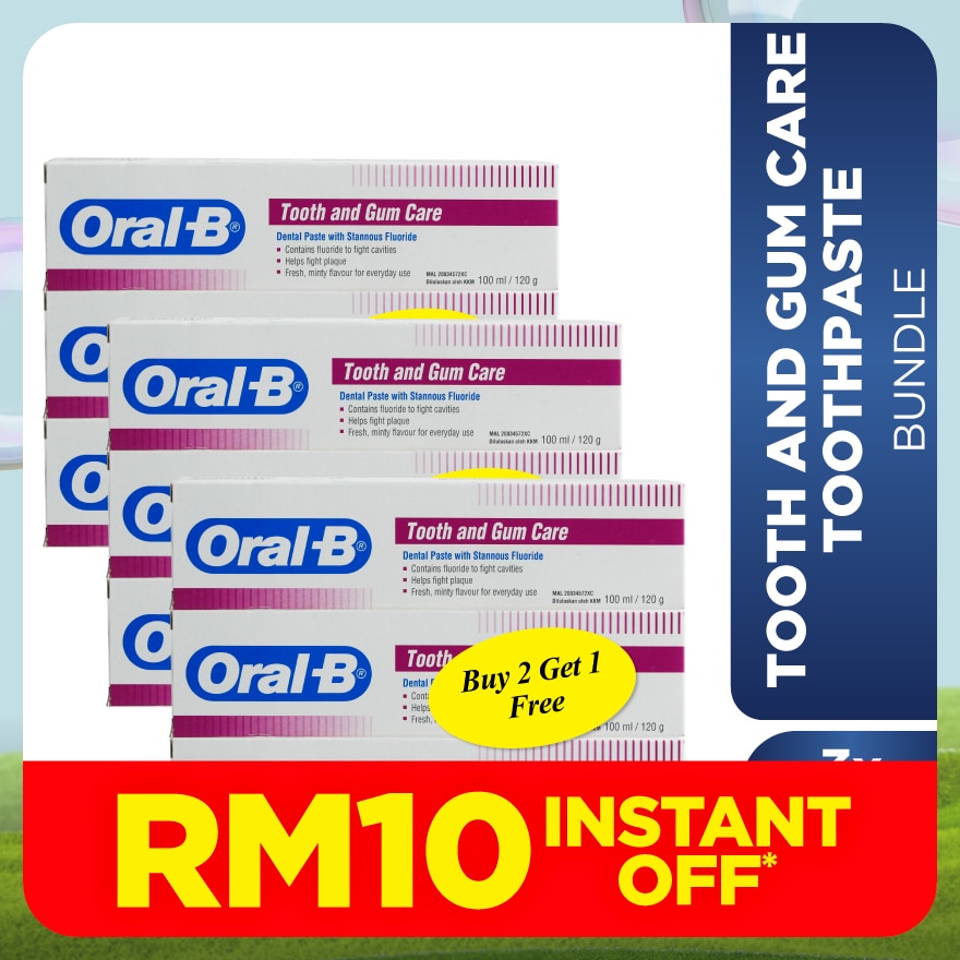Tooth & Gum Care Toothpaste 100ml B2F1 X3