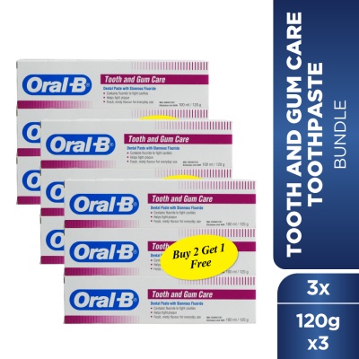 ORAL-B - Tooth & Gum Care Toothpaste 100ml B2F1 X3