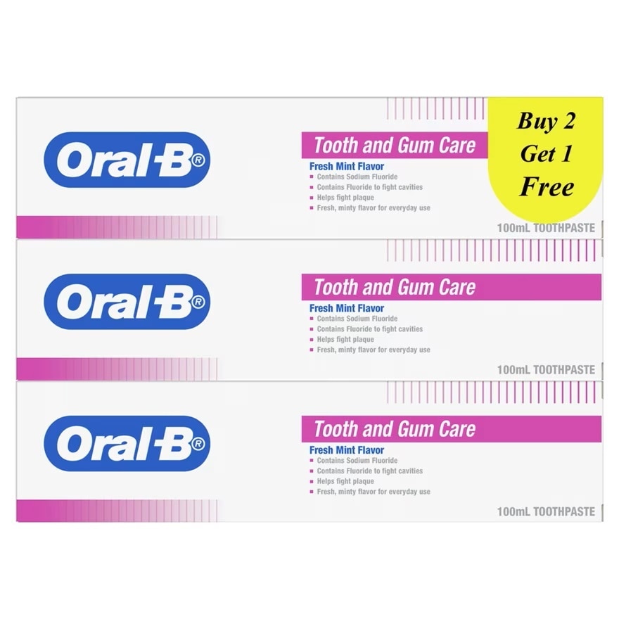 Tooth & Gum Care Toothpaste 100ml B2F1 X3