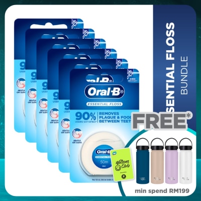 ORAL-B Essential Waxed Dental Floss 50mX6