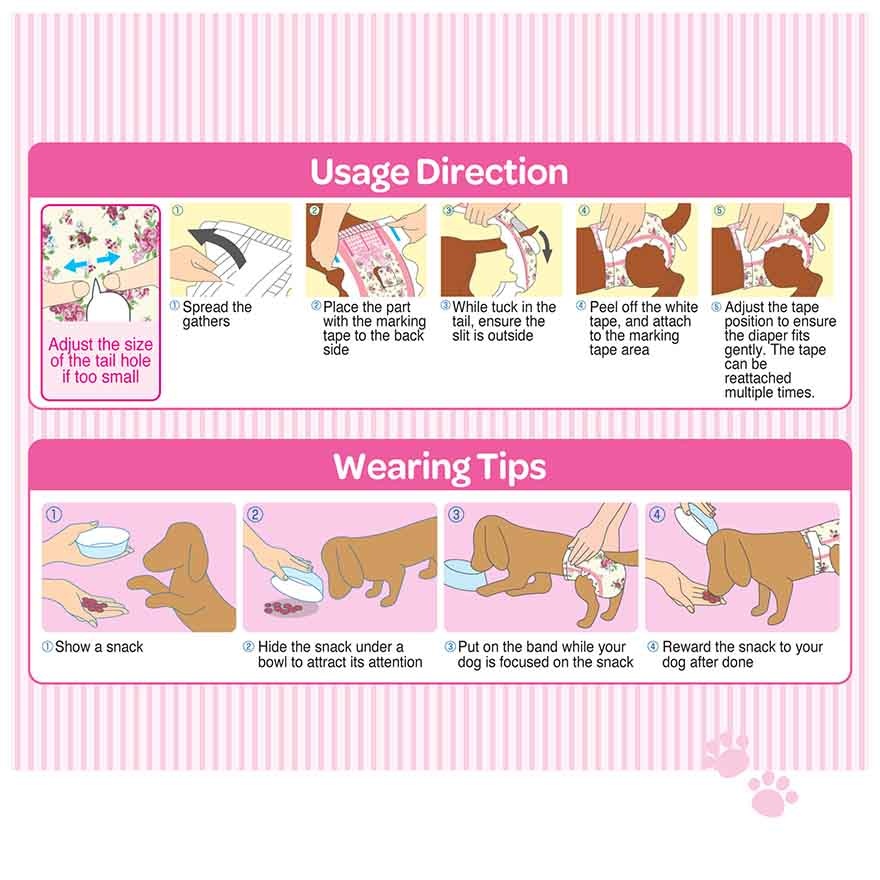 Manner Wear Dog Diaper Female M34 image