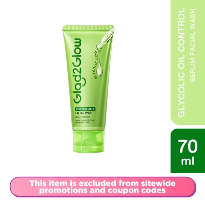 GLAD2GLOW - Glycolic Oil Control Facial Wash 70ml