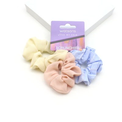 WATSONS - Pastel Satin Scrunchie 3s