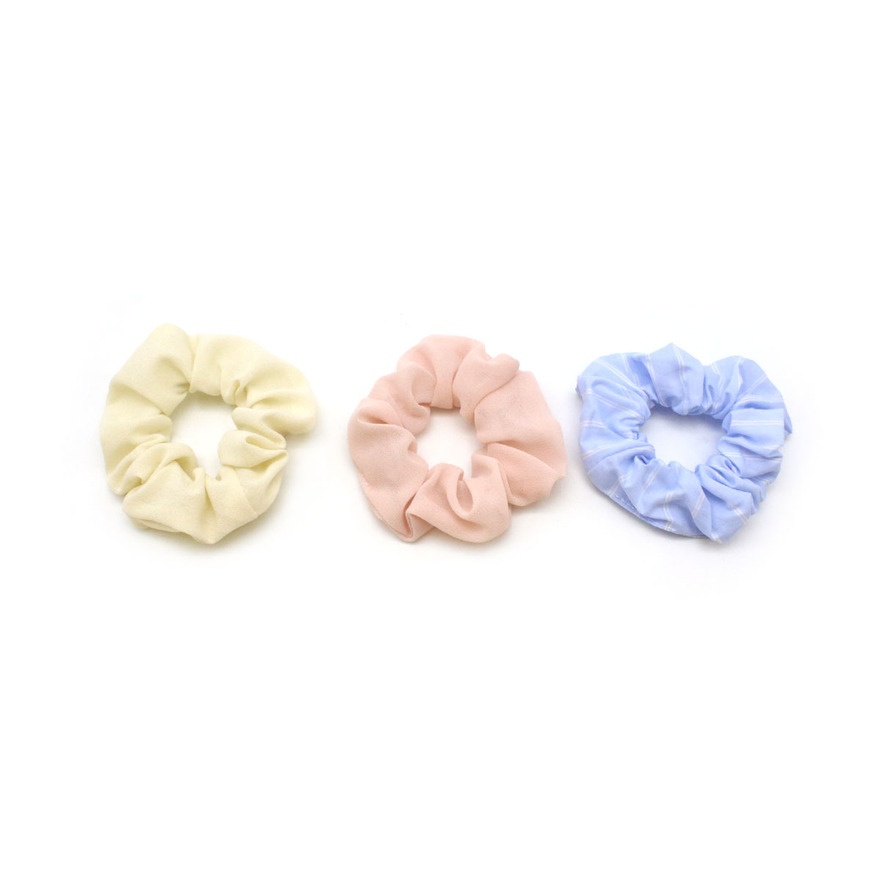 Pastel Satin Scrunchie 3s
