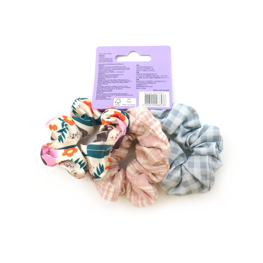 Vintage Pattern Scrunchie 3s