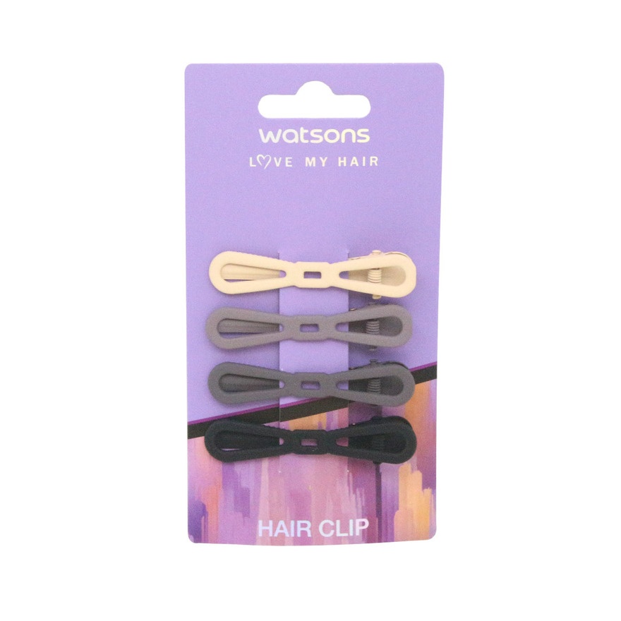 Neutral Tone Hair Clip Set 4s