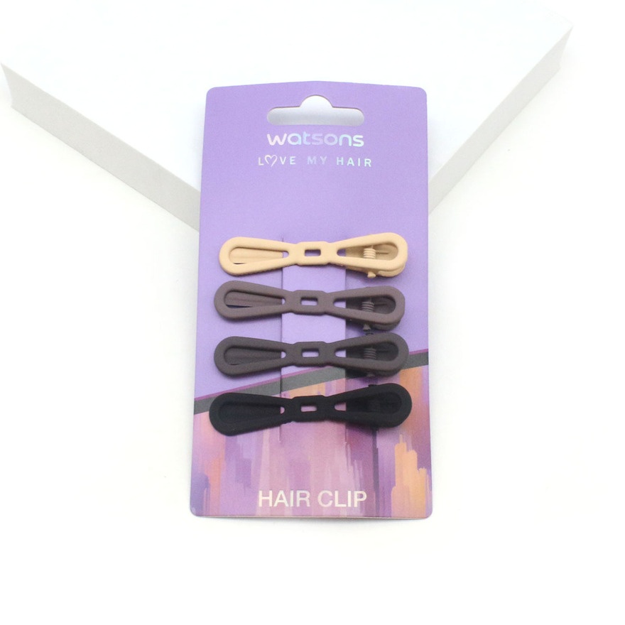 Neutral Tone Hair Clip Set 4s