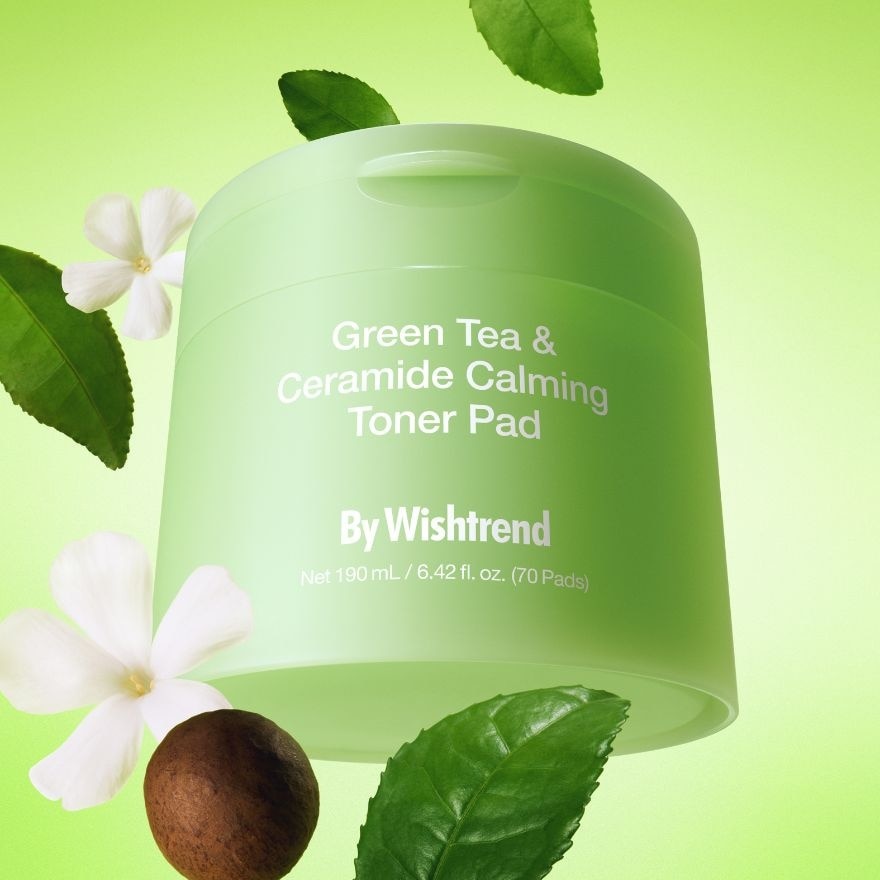 Green Tea & Ceramide Calming Toner Pad 70s