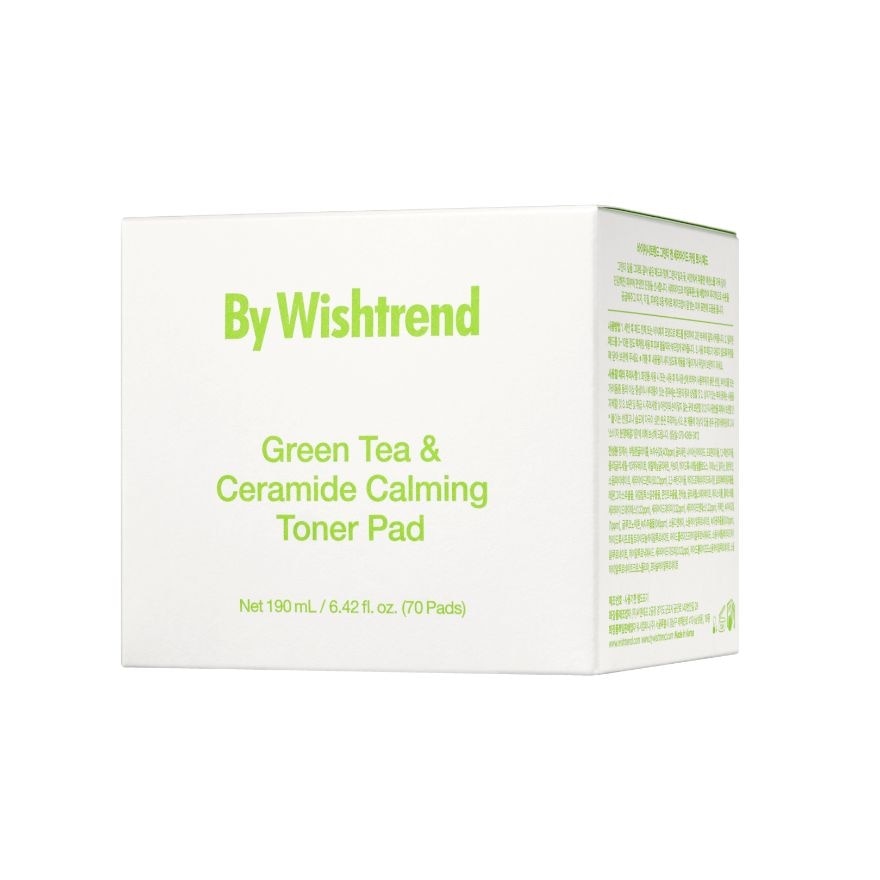 Green Tea & Ceramide Calming Toner Pad 70s