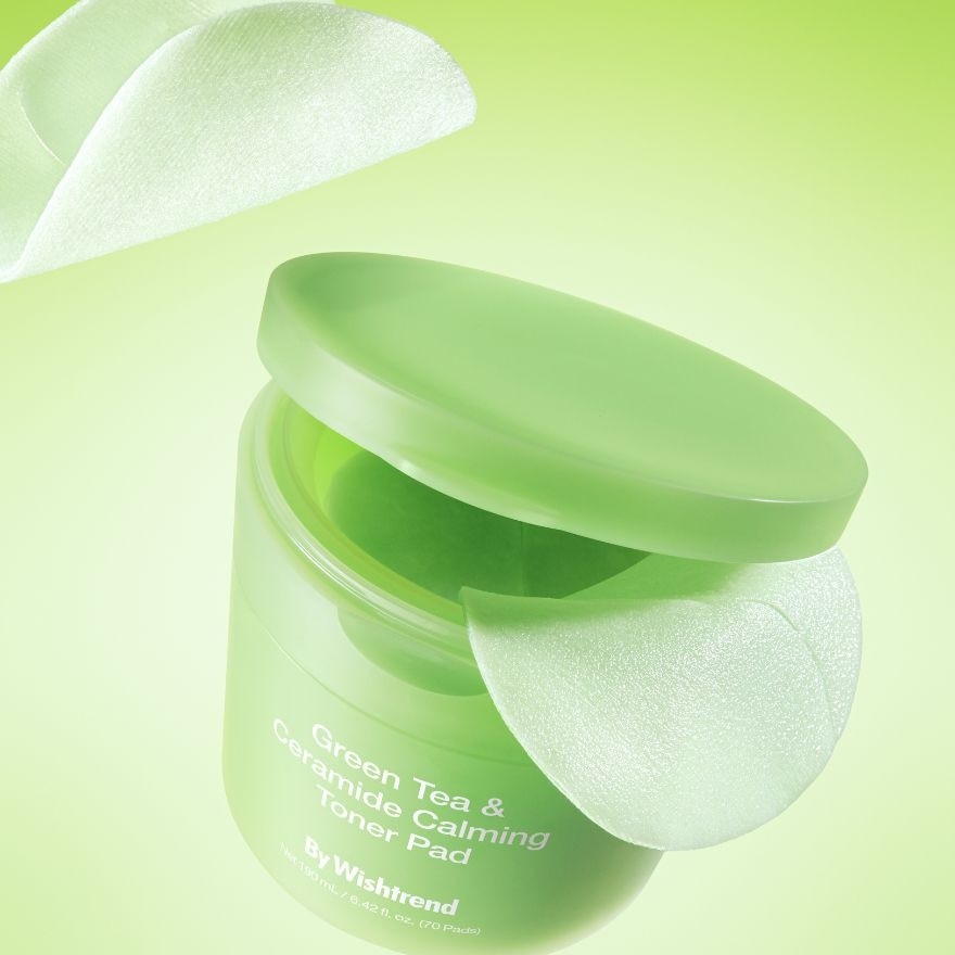 Green Tea & Ceramide Calming Toner Pad 70s