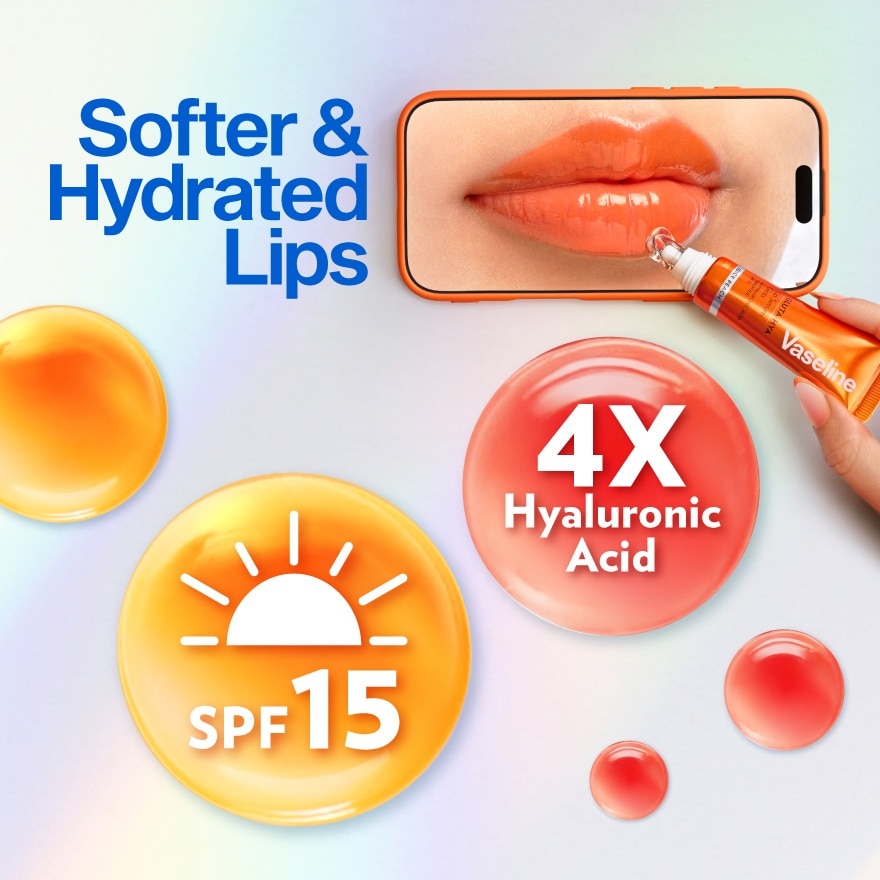 Gluta Hya Serum Gloss Tinted Lip Care Juicy Peach 10ml