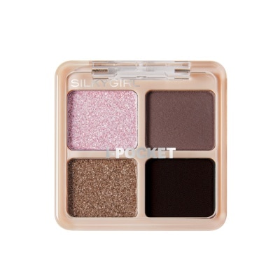 SILKYGIRL - I-Pocket Shadow Quad 02 Smokey Glaze