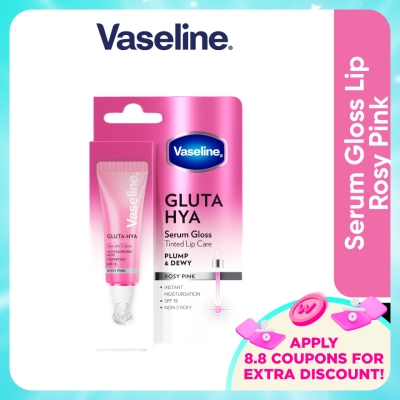 VASELINE - Gluta Hya Serum Gloss Tinted Lip Care Rosy Pink 10ml