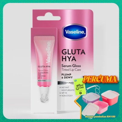 VASELINE - Gluta Hya Serum Gloss Tinted Lip Care Rosy Pink 10ml