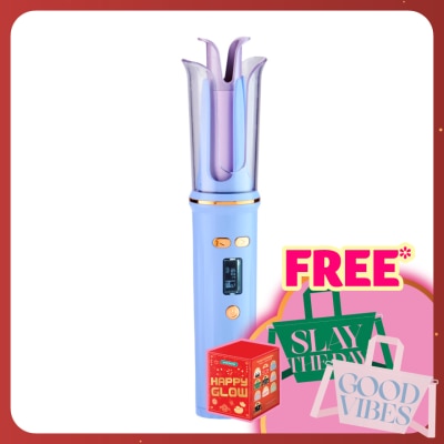 BLOSSOM BEAUTY USB Hair Instant Auto Curler Purple