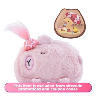 BLOSSOM BEAUTY - Pnk Capybara Cosmetic Pouch with Make Up Puff 2pcs set