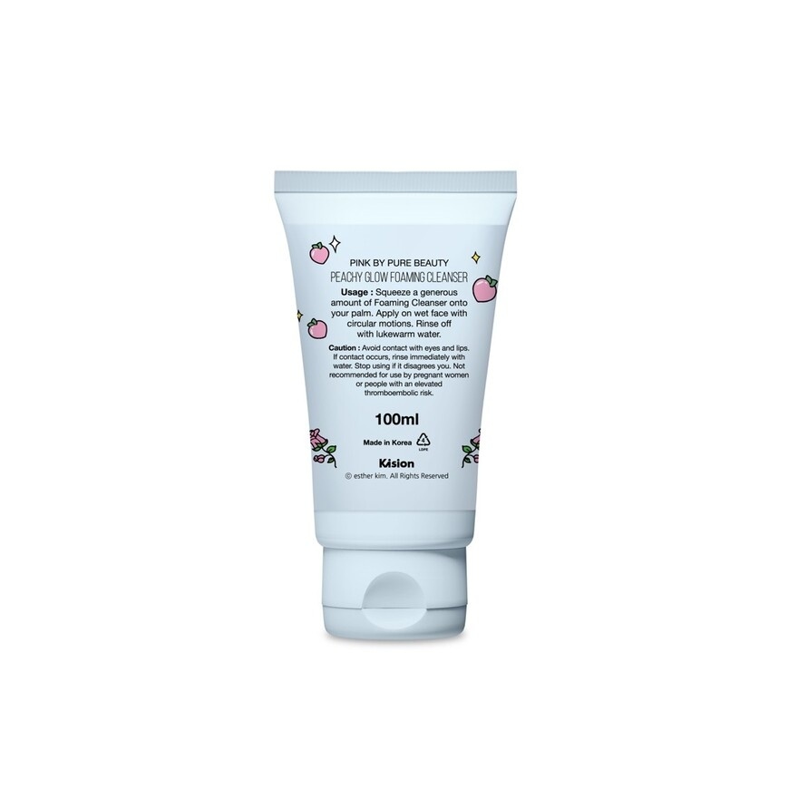 Peachy Glow X Esther Bunny Glow Cleansing Duo Foaming Cleanser + Glowy Pad
