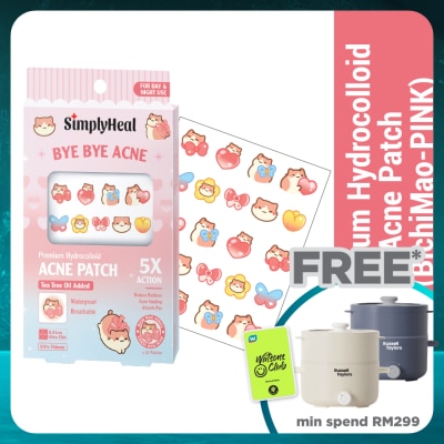 SIMPLYHEAL Bichi Mao Pink Day & Night Premium Hydrocolloid Acne Patch 22s