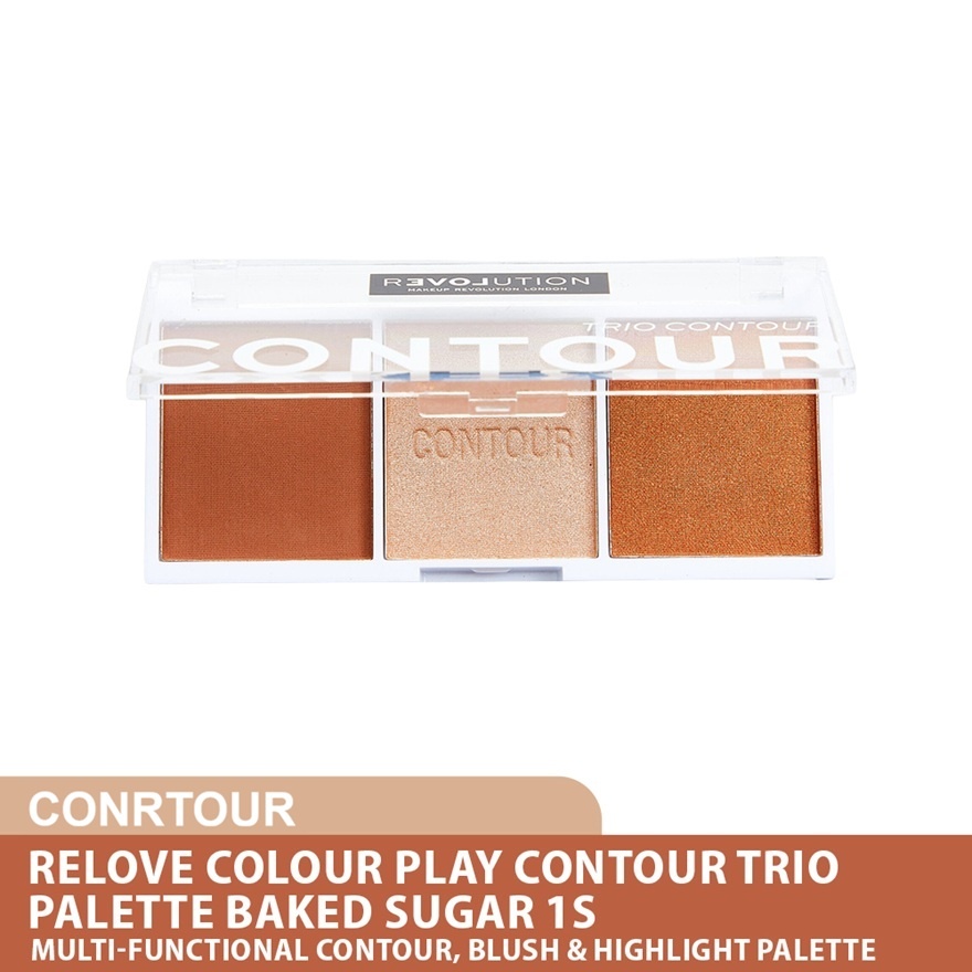 Relove Colour Play Contour Trio Palette Baked Sugar image