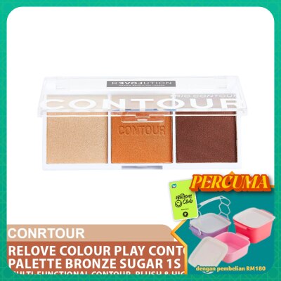 REVOLUTION - Relove Colour Play Contour Trio Palette Bronze Sugar