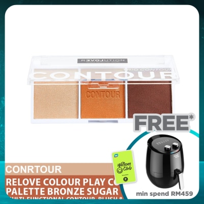 REVOLUTION Relove Colour Play Contour Trio Palette Bronze Sugar