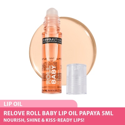 REVOLUTION - Relove Roll Baby Lip Oil Papaya