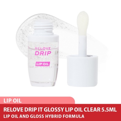 REVOLUTION Relove Drip It Glossy Lip Oil Clear image