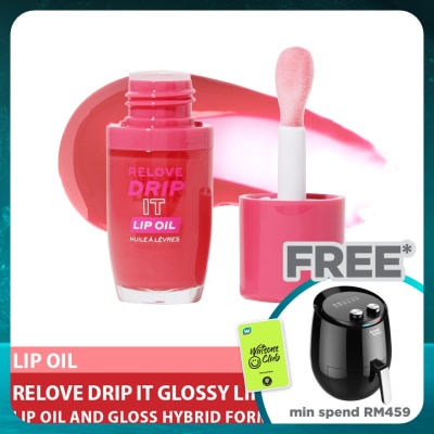 REVOLUTION Relove Drip It Glossy Lip Oil Rose