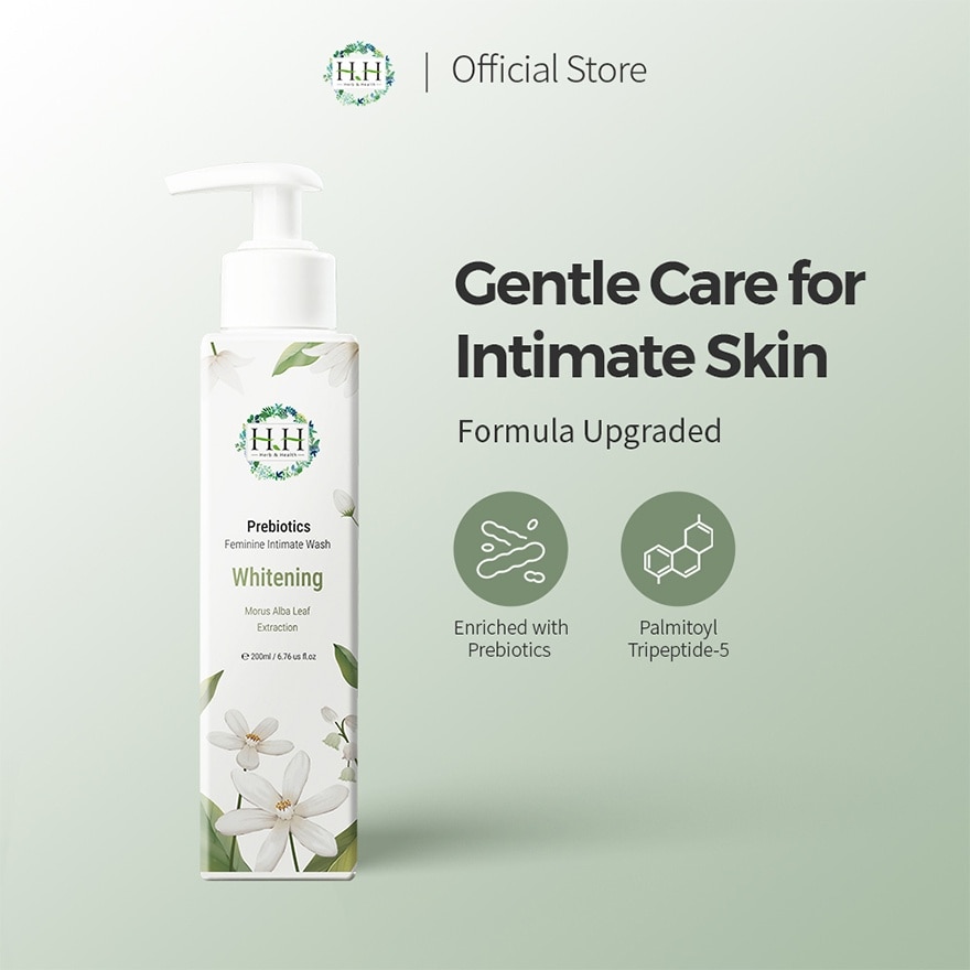 Prebiotic Feminine Intimate Wash Whitening Morus Alba Leaf Extraction (Whitening) 200ml