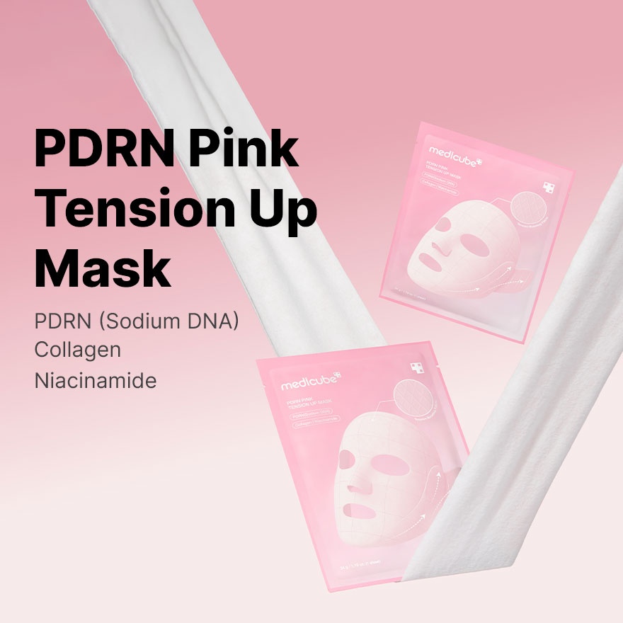 PDRN Pink Tension Up Mask Set (Sheets + V-Line Band) 1s