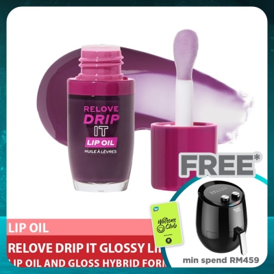 REVOLUTION Relove Drip It Glossy Lip Oil Mauve