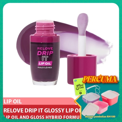 REVOLUTION - Relove Drip It Glossy Lip Oil Mauve