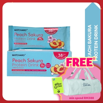 MATCHARO Peach Sakura Protein Drink 2s (*Flash Deal)
