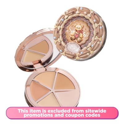 FLOWER KNOWS - The Sweetie Bear Collection 4-Color Concealer Palette 02 Creamy Nama
